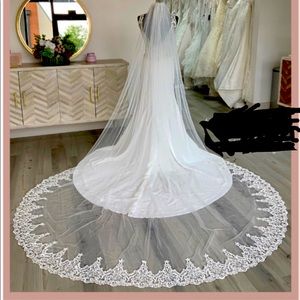 Sequined Lace Cathedral Veil